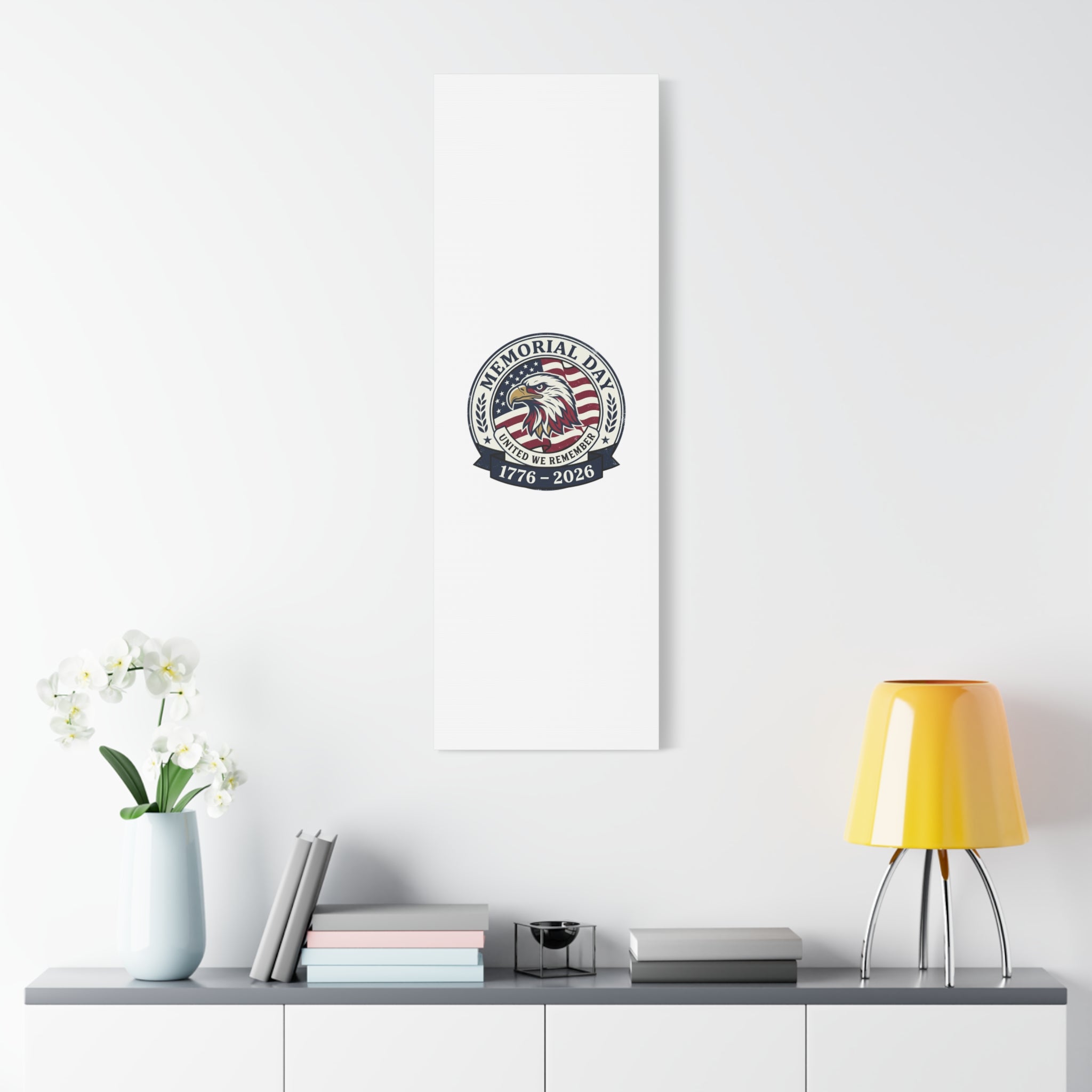 Memorial Day 1776-2026 Canvas | USA 250, vintage distressed patriotic