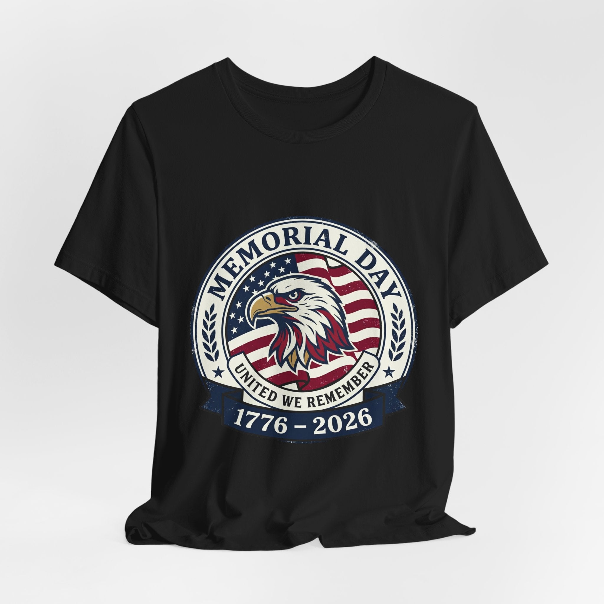 Memorial Day 1776–2026 Eagle Tee | USA 250 Vintage Distressed Patriotic