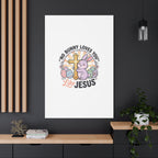 No Bunny Loves You Like Jesus Canvas | Easter Christian, Church Humor, Pastel Retro