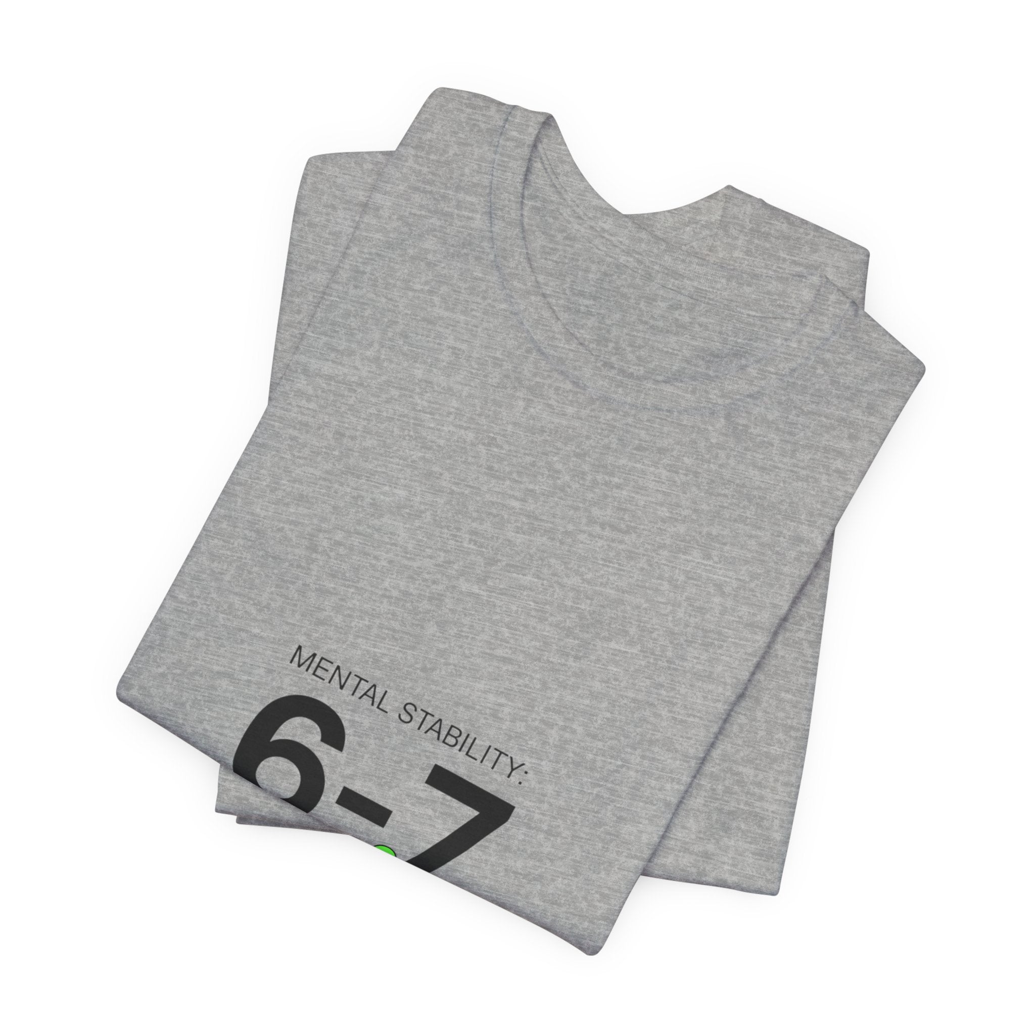 6-7 Minimalist Numeric Meme Tee | 67 shirt, absurdist humor