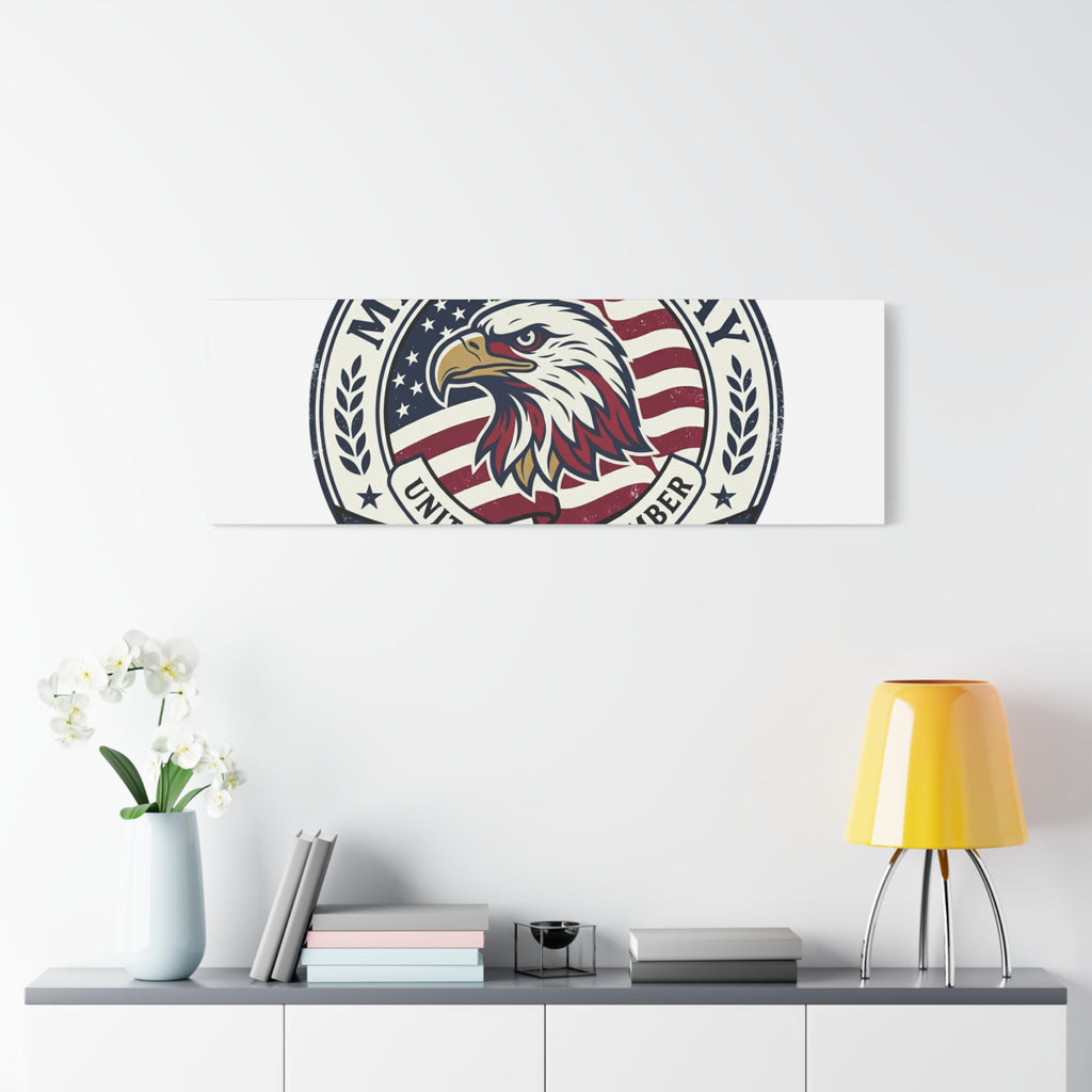 Memorial Day 1776-2026 Canvas | USA 250, vintage distressed patriotic