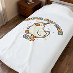Official Silly Goose Club Velveteen Blanket | wholesome meme, cute animal pun