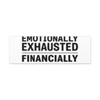 Emotionally Exhausted Financially Out of Service Canvas | cost of living crisis, receipt aesthetic