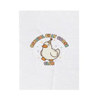 Official Silly Goose Club Velveteen Blanket | wholesome meme, cute animal pun