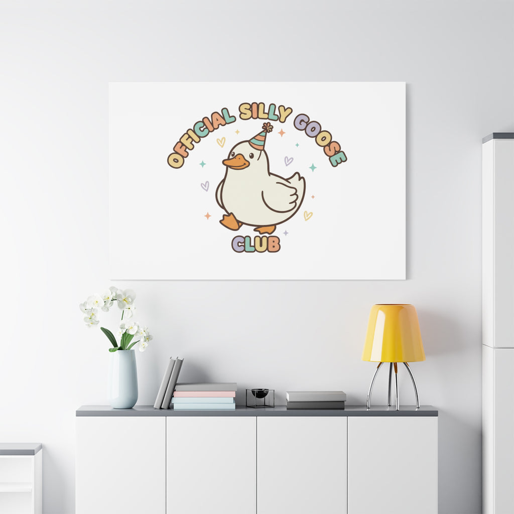 Silly Goose Club Canvas | wholesome meme, cute animal pun