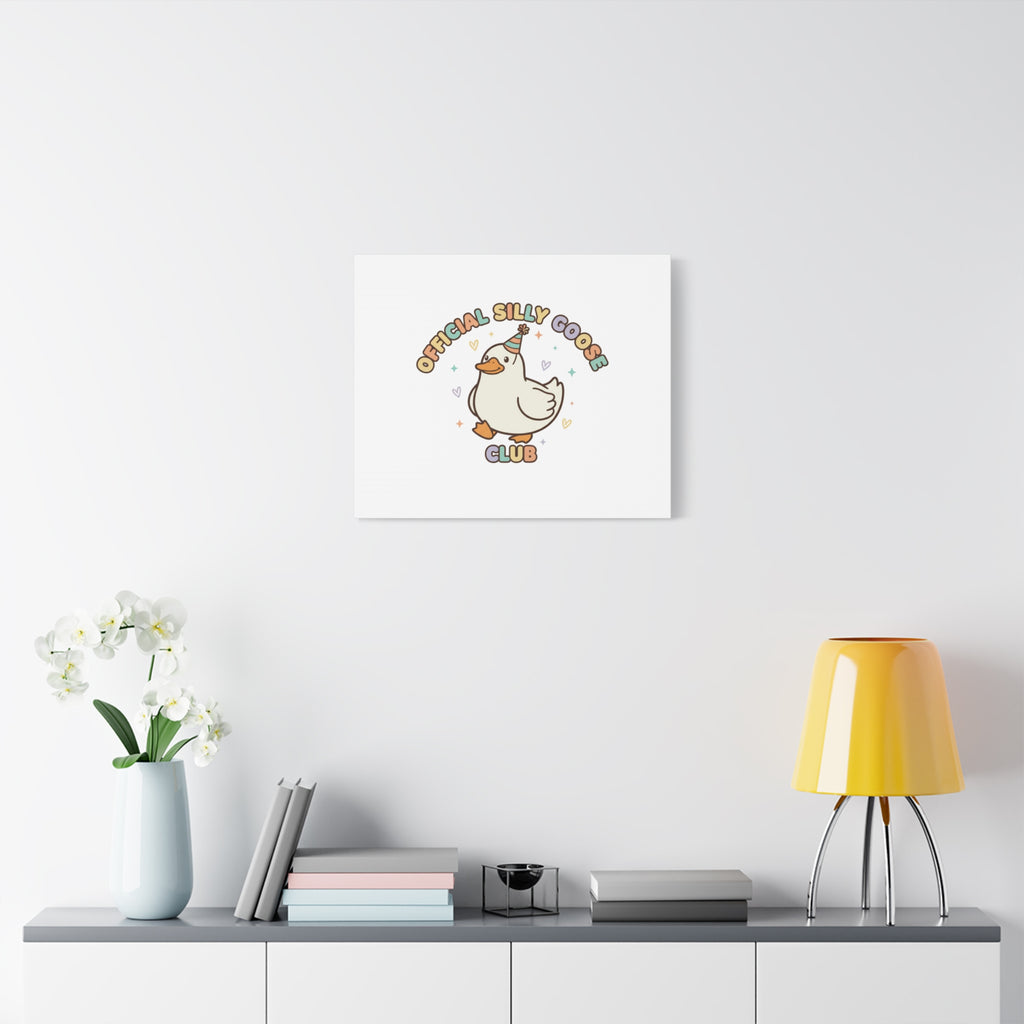 Silly Goose Club Canvas | wholesome meme, cute animal pun