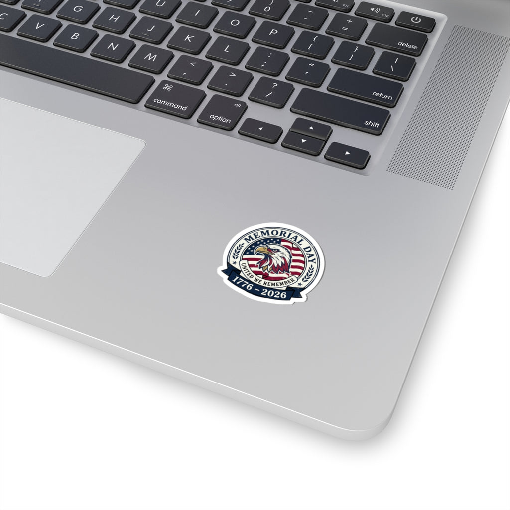 Memorial Day 1776-2026 Eagle Sticker | USA 250 Vintage Distressed