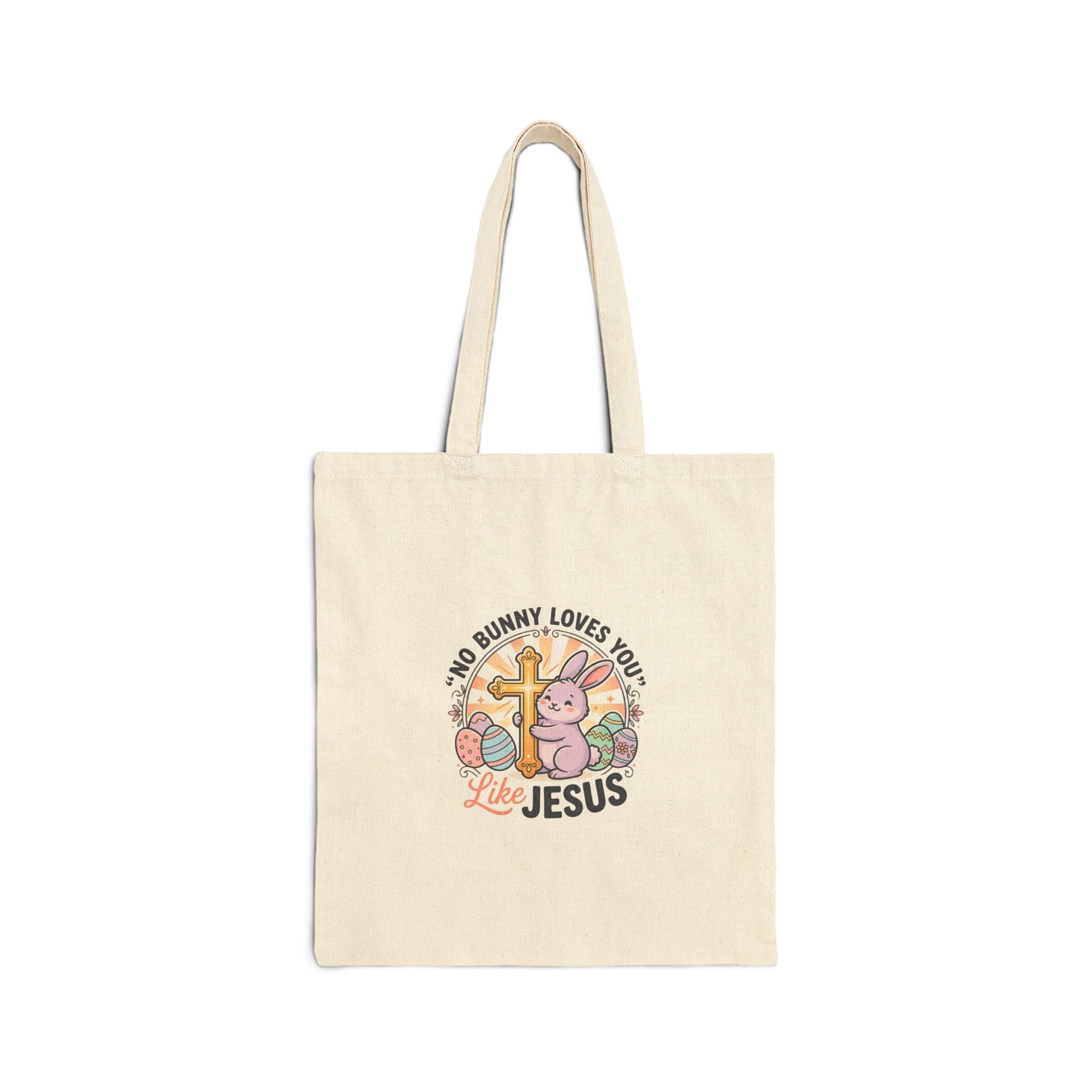 No Bunny Loves You Like Jesus Tote | Easter Christian, Church Humor, Pastel Retro