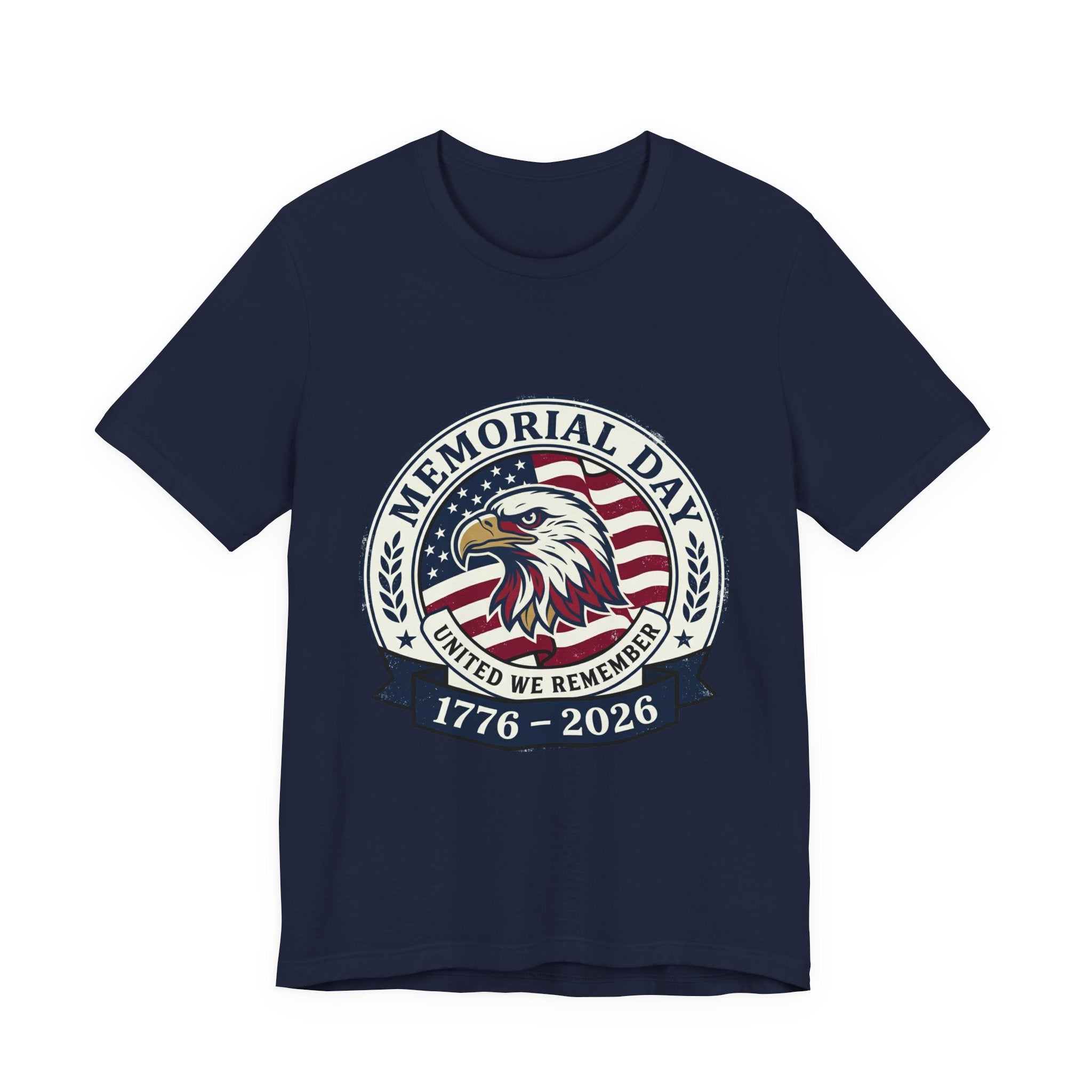 Memorial Day 1776–2026 Eagle Tee | USA 250 Vintage Distressed Patriotic
