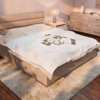 Official Silly Goose Club Velveteen Blanket | wholesome meme, cute animal pun