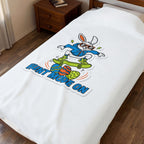 Hunt Mode On Bunny Skateboard Blanket | Boys Easter, Egg Hunter Graphic