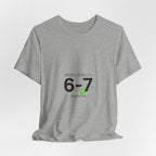 6-7 Minimalist Numeric Meme Tee | 67 shirt, absurdist humor