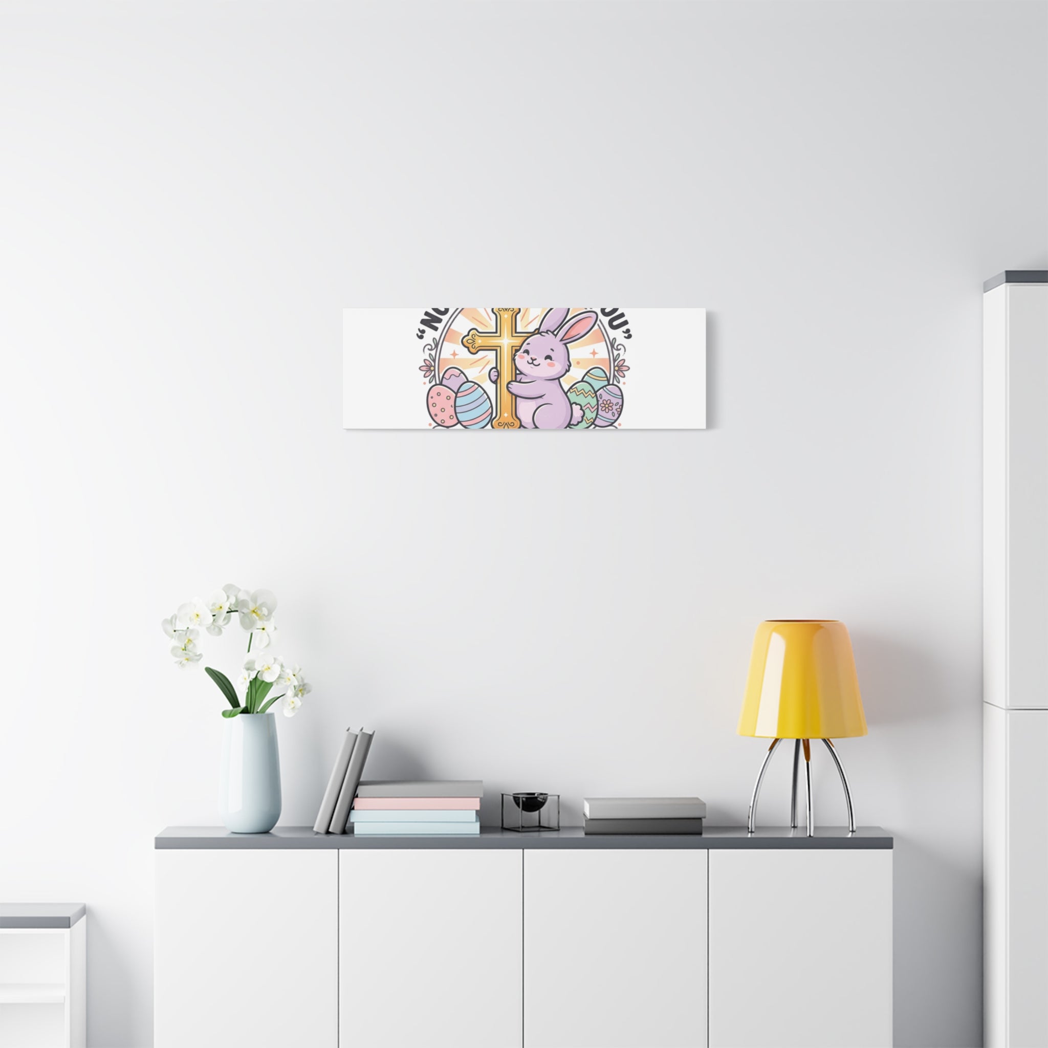 No Bunny Loves You Like Jesus Canvas | Easter Christian, Church Humor, Pastel Retro