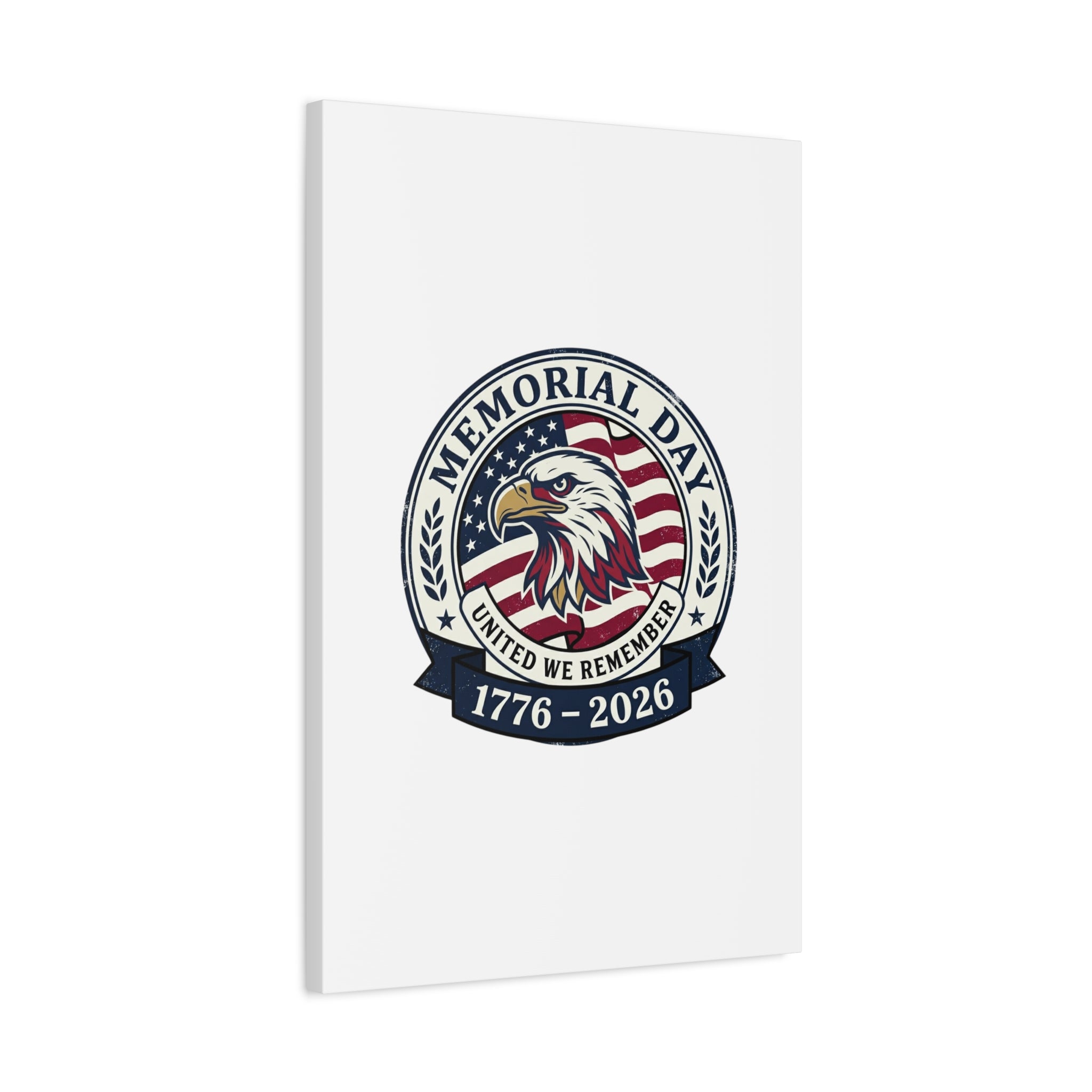 Memorial Day 1776-2026 Canvas | USA 250, vintage distressed patriotic