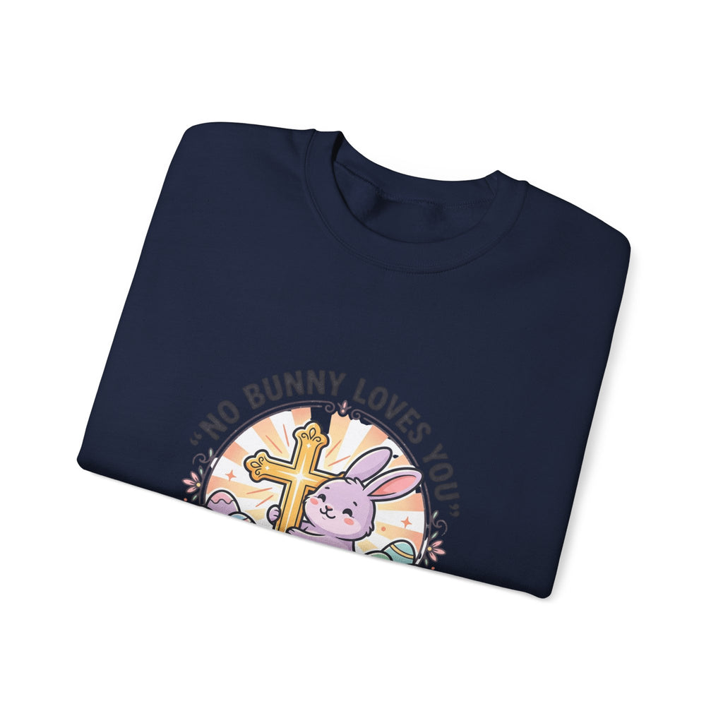 No Bunny Loves You Like Jesus Sweatshirt | Easter Christian, Pastel Retro Church Humor
