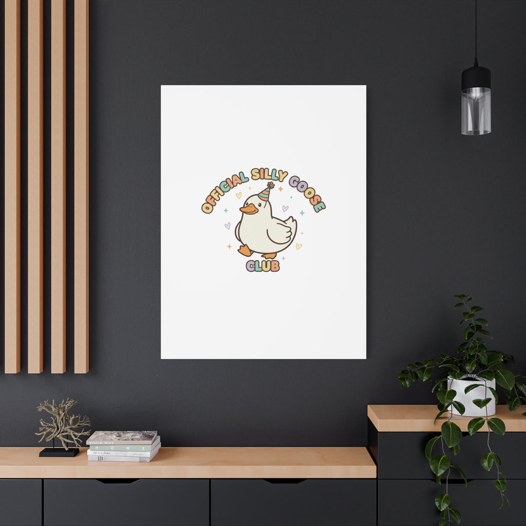 Silly Goose Club Canvas | wholesome meme, cute animal pun