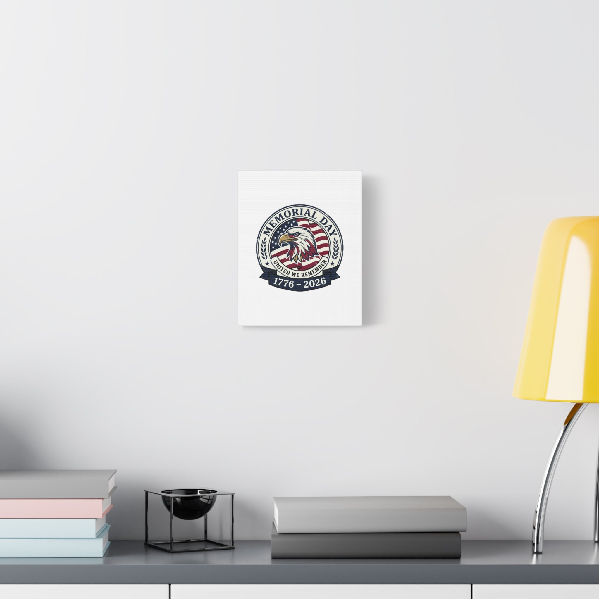 Memorial Day 1776-2026 Canvas | USA 250, vintage distressed patriotic