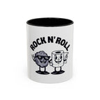 Funny 'Toilet Paper & Rock Snack' Accent Coffee Mug (11/15 oz)