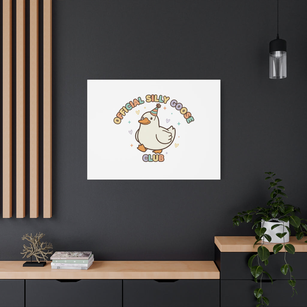 Silly Goose Club Canvas | wholesome meme, cute animal pun