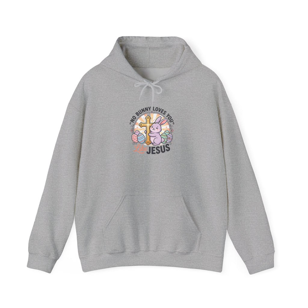 No Bunny Loves You Like Jesus Hoodie | Easter Christian Pastel Retro, Church Humor