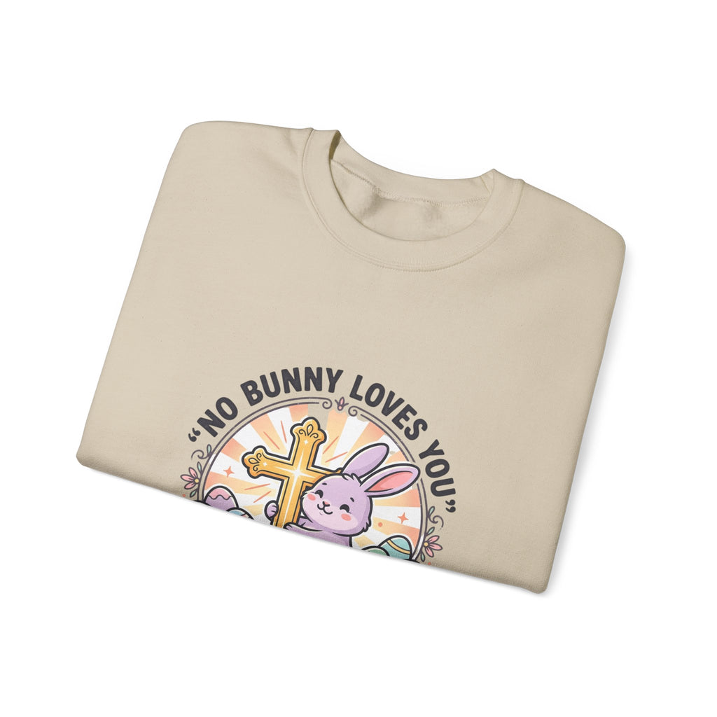No Bunny Loves You Like Jesus Sweatshirt | Easter Christian, Pastel Retro Church Humor