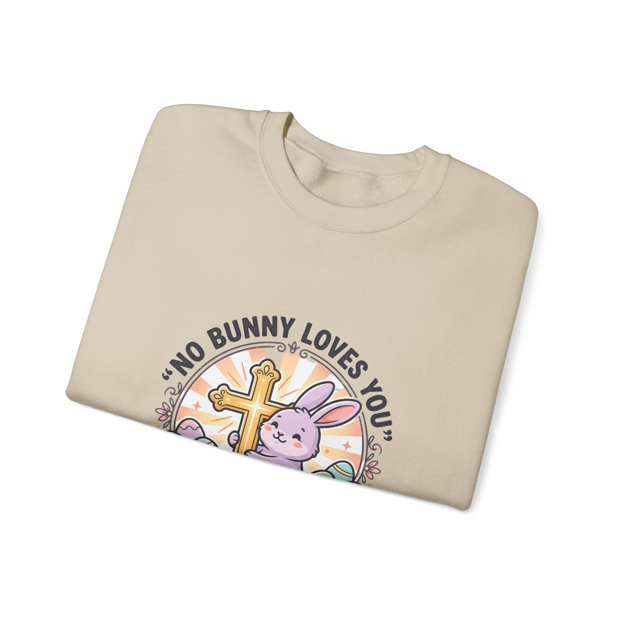 No Bunny Loves You Like Jesus Sweatshirt | Easter Christian, Pastel Retro Church Humor