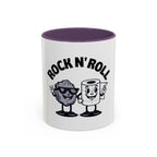 Funny 'Toilet Paper & Rock Snack' Accent Coffee Mug (11/15 oz)