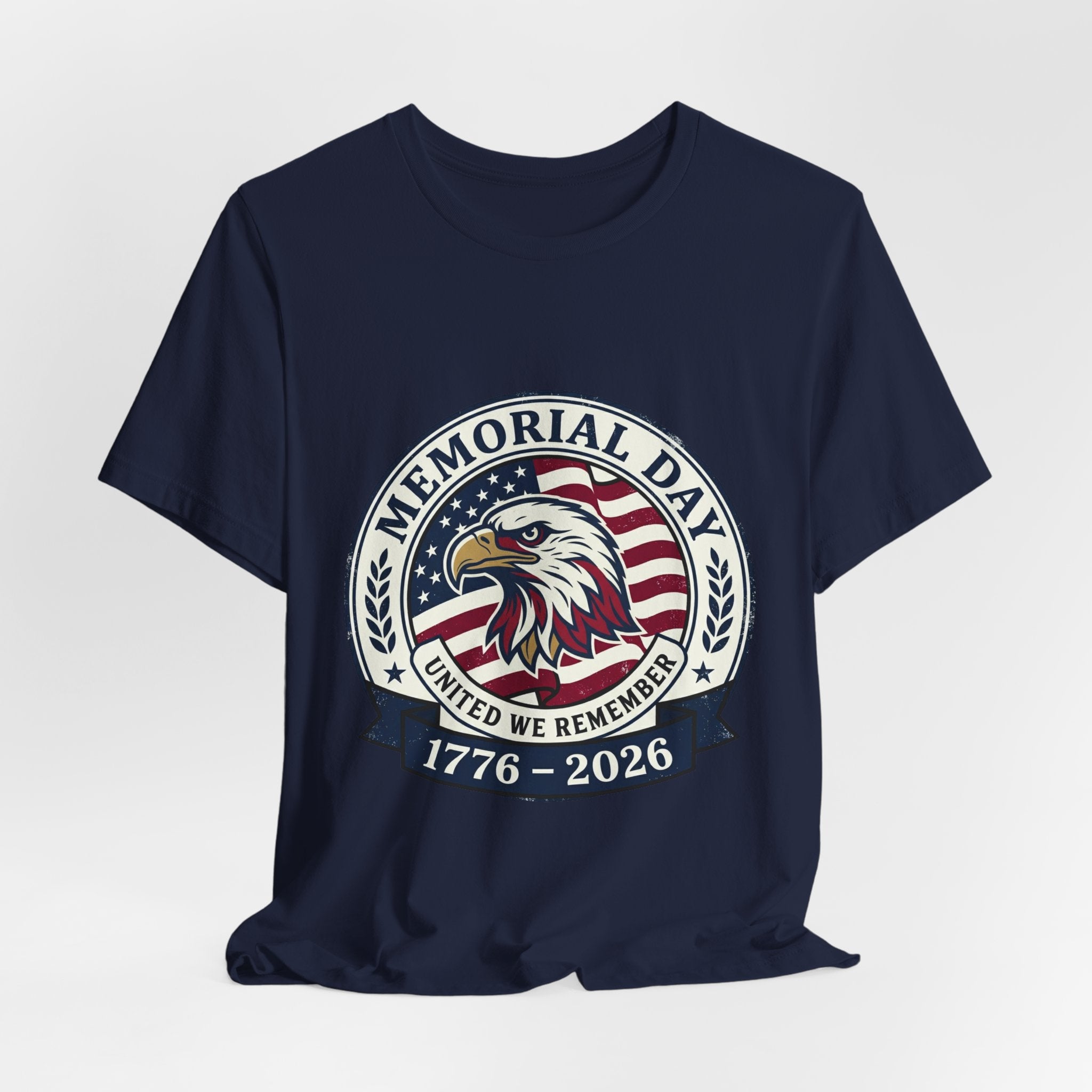 Memorial Day 1776–2026 Eagle Tee | USA 250 Vintage Distressed Patriotic