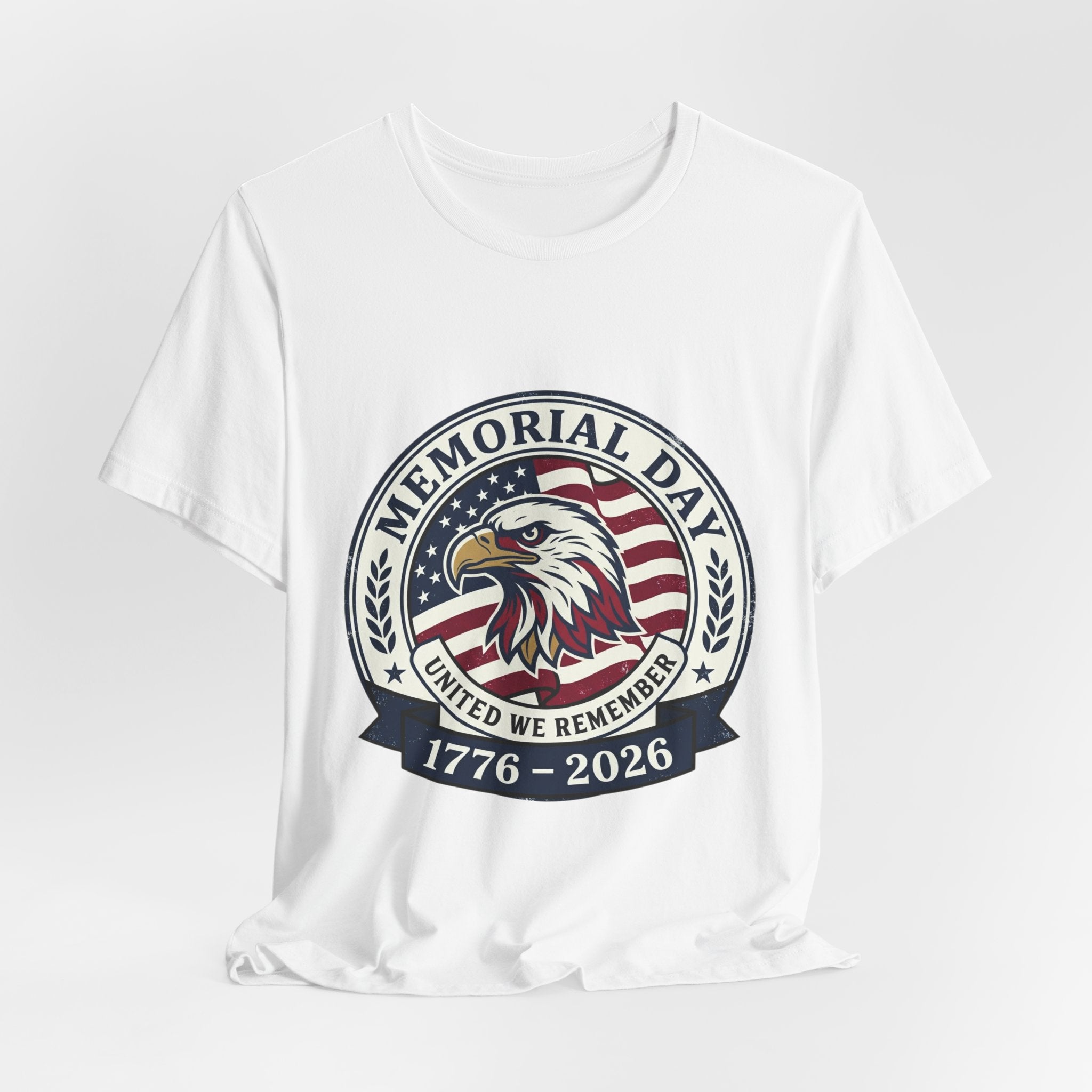 Memorial Day 1776–2026 Eagle Tee | USA 250 Vintage Distressed Patriotic