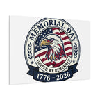 Memorial Day 1776-2026 Canvas | USA 250, vintage distressed patriotic