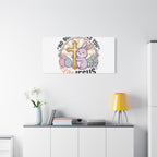 No Bunny Loves You Like Jesus Canvas | Easter Christian, Church Humor, Pastel Retro
