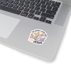 No Bunny Loves You Like Jesus Kiss-Cut Sticker | Easter Christian, Church Humor, Pastel Retro