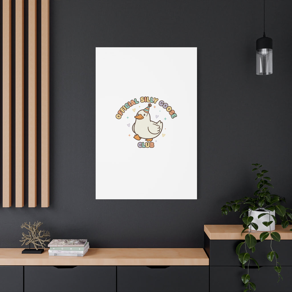 Silly Goose Club Canvas | wholesome meme, cute animal pun