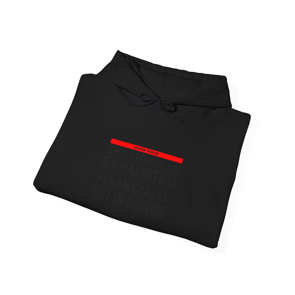 Emotionally Exhausted, Financially Out Of Service Hoodie | budget humor, receipt aesthetic