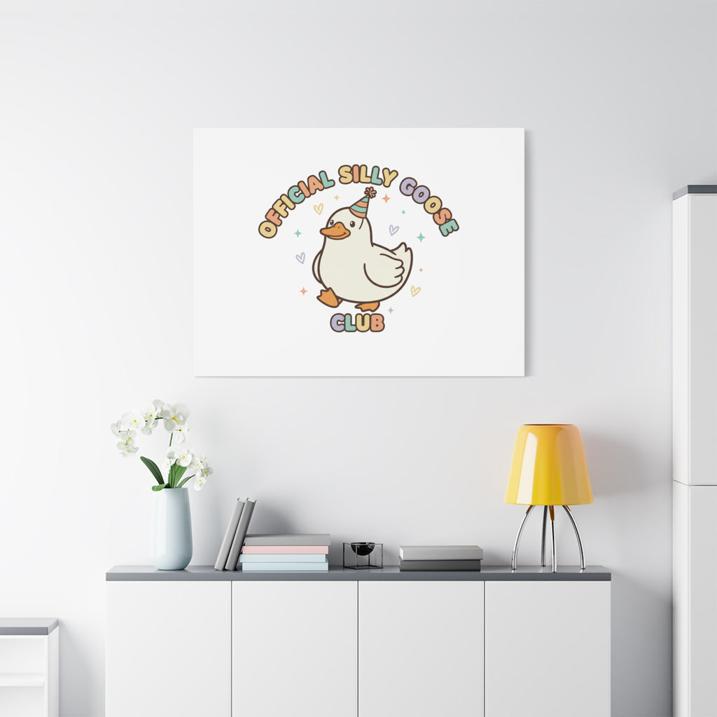 Silly Goose Club Canvas | wholesome meme, cute animal pun
