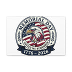Memorial Day 1776-2026 Canvas | USA 250, vintage distressed patriotic