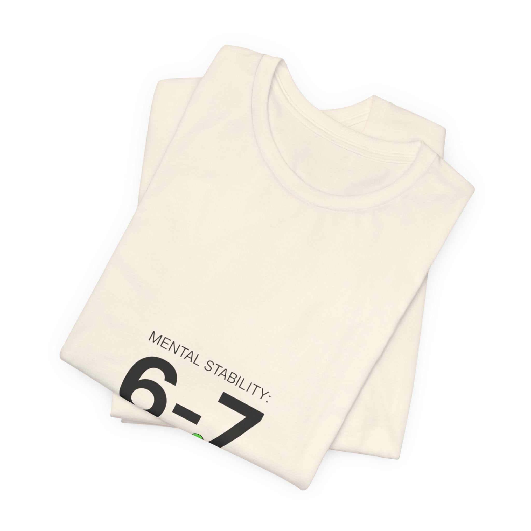 6-7 Minimalist Numeric Meme Tee | 67 shirt, absurdist humor