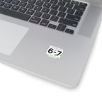 Mental Stability 6-7 Sticker | absurdist meme, random number humor