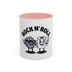 Funny 'Toilet Paper & Rock Snack' Accent Coffee Mug (11/15 oz)