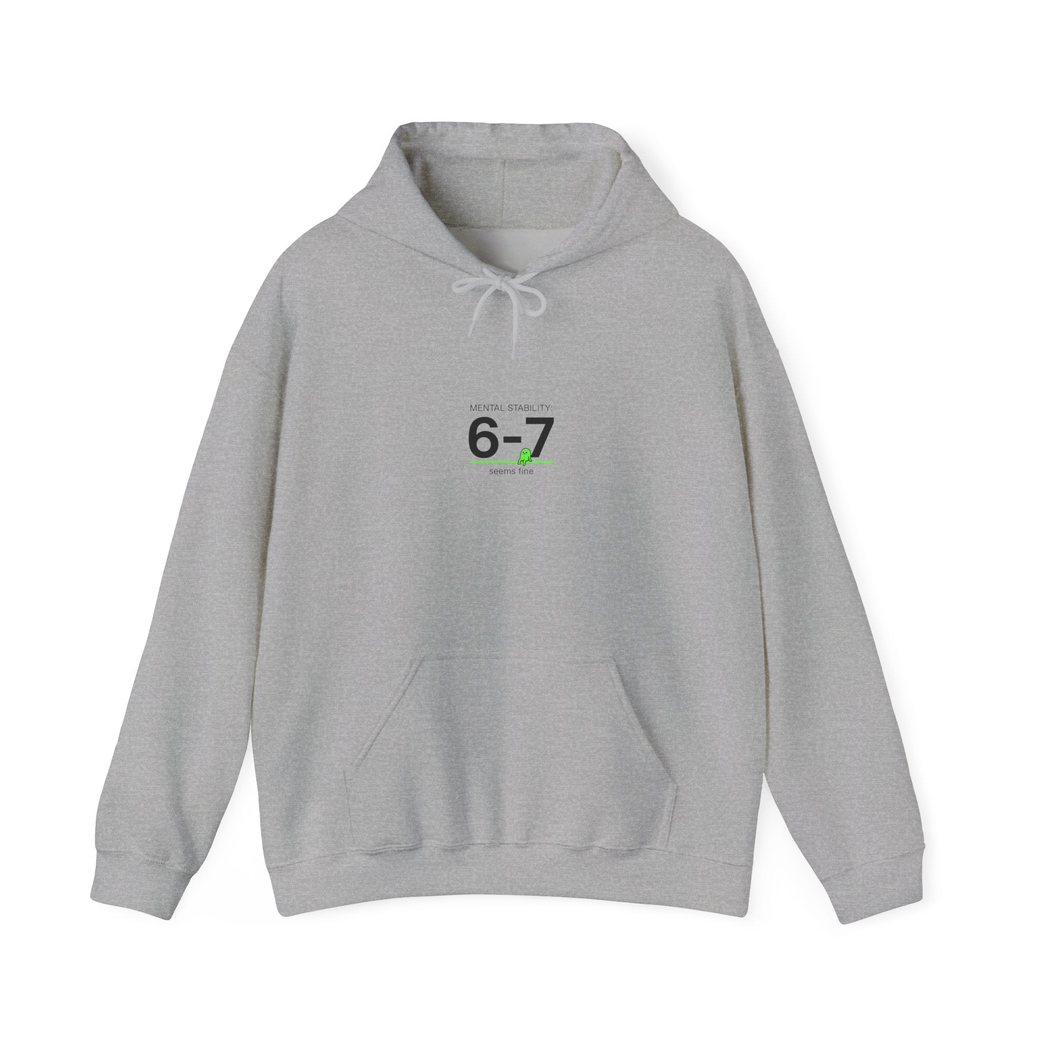 6-7 Minimalist Number Hoodie | 67 shirt, absurdist humor