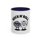 Funny 'Toilet Paper & Rock Snack' Accent Coffee Mug (11/15 oz)