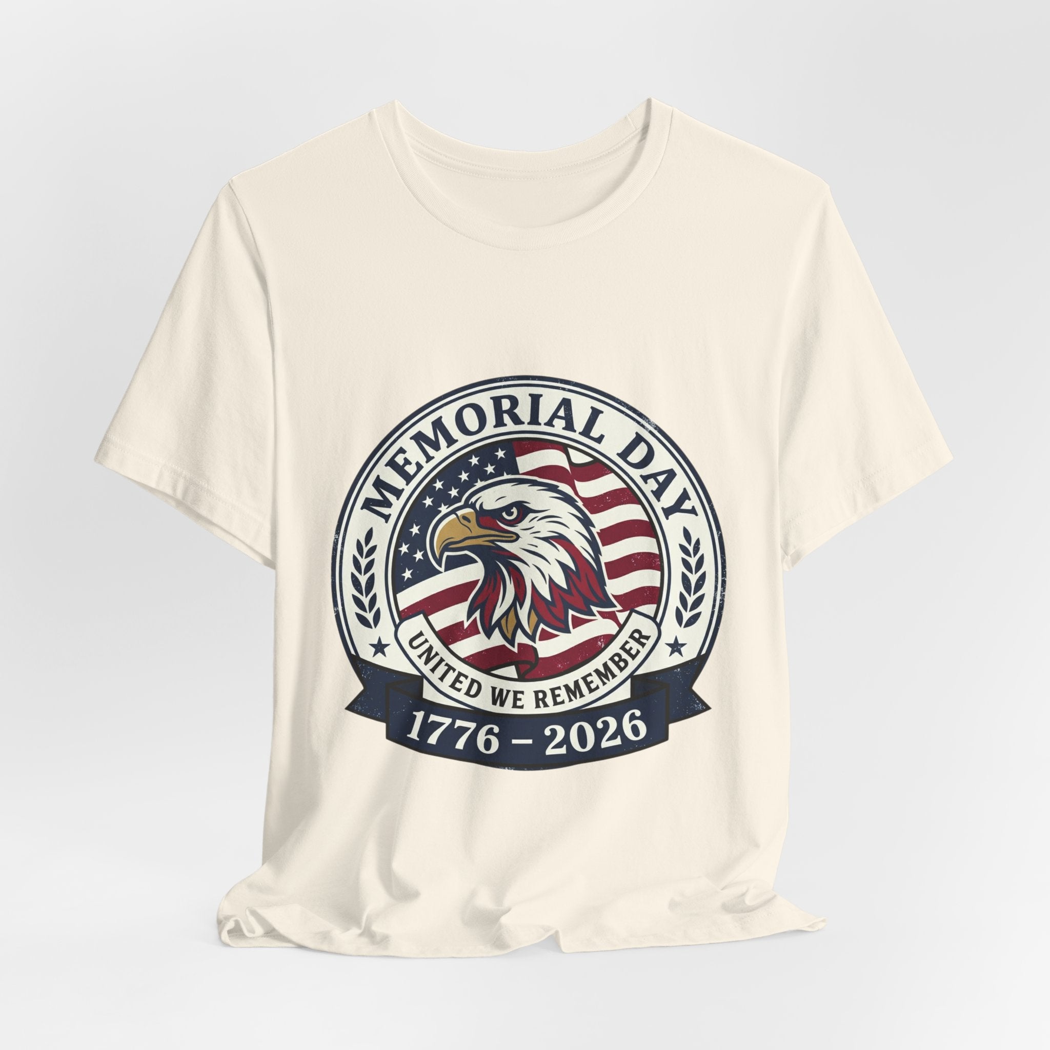 Memorial Day 1776–2026 Eagle Tee | USA 250 Vintage Distressed Patriotic