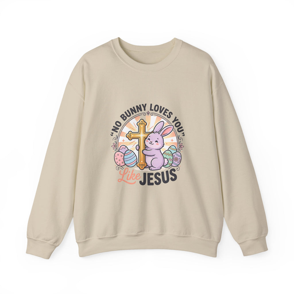 No Bunny Loves You Like Jesus Sweatshirt | Easter Christian, Pastel Retro Church Humor