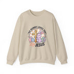 No Bunny Loves You Like Jesus Sweatshirt | Easter Christian, Pastel Retro Church Humor