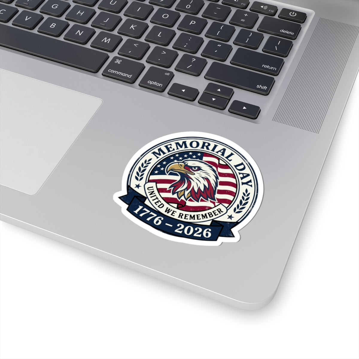 Memorial Day 1776-2026 Eagle Sticker | USA 250 Vintage Distressed