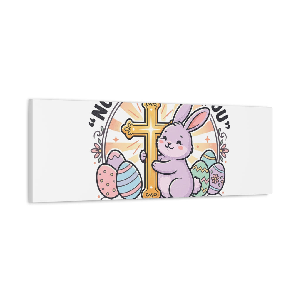 No Bunny Loves You Like Jesus Canvas | Easter Christian, Church Humor, Pastel Retro