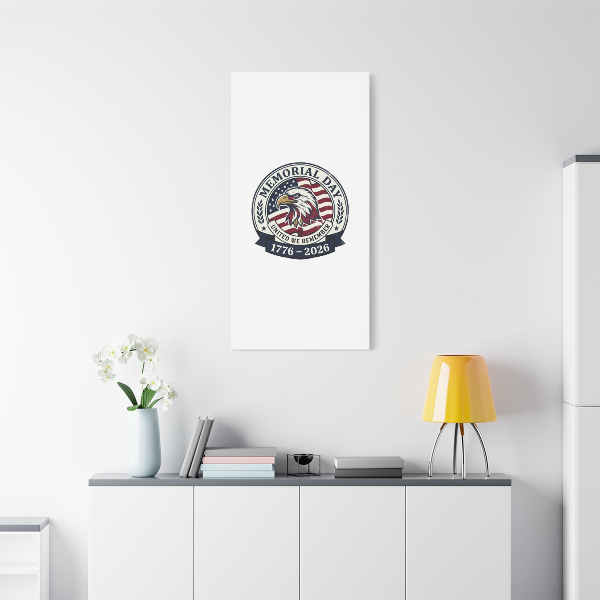 Memorial Day 1776-2026 Canvas | USA 250, vintage distressed patriotic