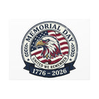 Memorial Day 1776-2026 Canvas | USA 250, vintage distressed patriotic