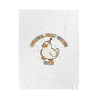 Official Silly Goose Club Velveteen Blanket | wholesome meme, cute animal pun