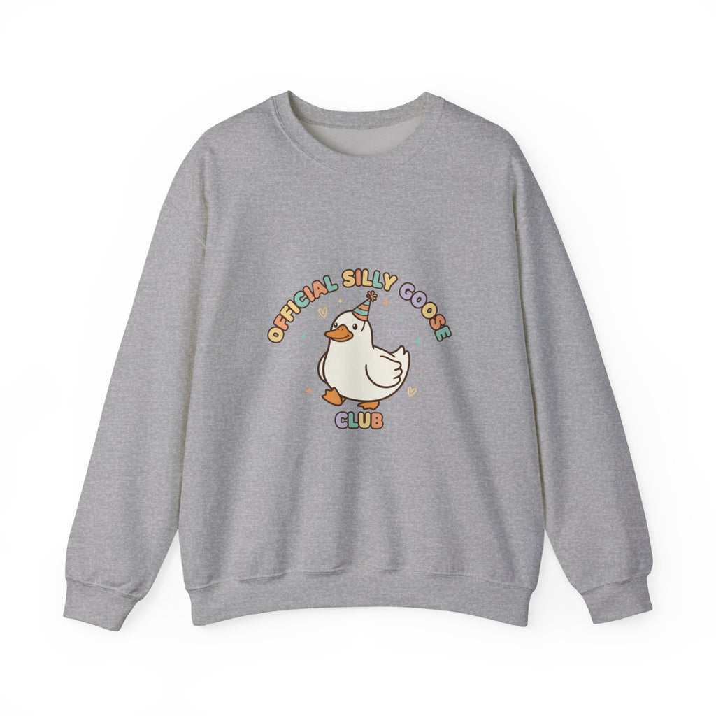 Silly Goose Club Crewneck Sweatshirt | wholesome meme, cute animal pun